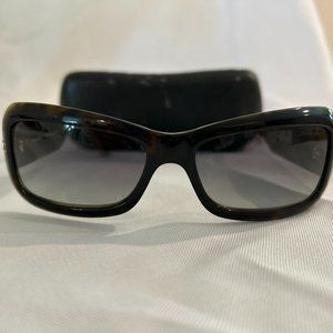 CHANEL Vintage Quilted Rectangular Sunglasses